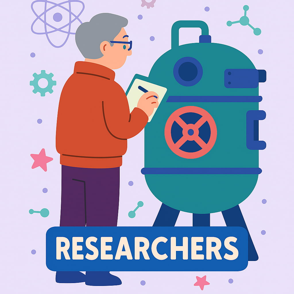 Researcher at the museum